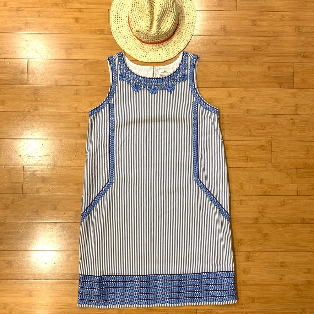 VINEYARD VINES | Striped Cisco Swing Dress Size 4 - Picture 3 of 9
